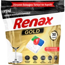 Renax Gold Bulaşık Makinesi Kapsülü 30'lu 360 G (7'li Paket)