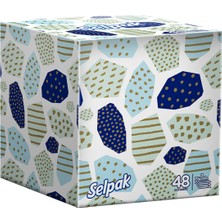 Selpak Butik Kutu Mendil 48'li (8'li Paket)