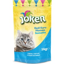 Joker Somonlu Tam Kuru Yetişkin Kedi Maması 1 kg (7'li Paket)