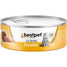 Bestpet Gurme Tavuklu Soslu Yetişkin Kedi Konservesi 85 G (7'li Paket)