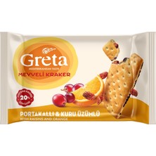 Greta Kuru Üzümlü Portakallı Meyve Kraker 4 x  37.5 G (8'li Paket)