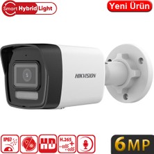 Hikvision Hıkvısıon (DS-2CD1063G2-LIUF) 6mp 2.8mm Sesli Smart Hybrıd Lıght Ip Poe Bullet Kam IP67 30MT