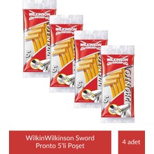 Wilkinson Sword Pronto Tek Bıçaklı 5li Poşet x 4 Paket