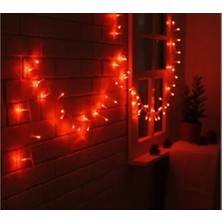 İlkyaz Fashion Damla Uçlu Kırmızı Dekoratif Işık 10 Metre 100 LED