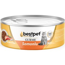 Bestpet Gurme Somon Soslu Yetişkin Kedi Konservesi 85 G (8'li Paket)