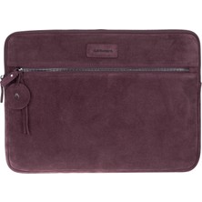 BloominBag Burgundy Still Hakiki Süet Deri 13-14 Inç Macbook/laptop Kılıfı
