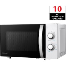 Toshiba Eşit Buz Çözme 20L 5 Isı Seviyesi Beyaz Mikrodalga Fırın MWP-MM20P(WH)
