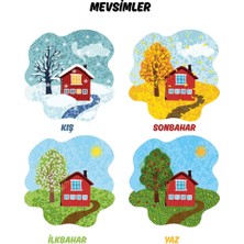 Besay Mevsimler Çocuk Türkçe Eğitim Tekli A4 Çerçevesiz