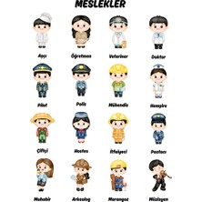 Besay Meslekler Çocuk Türkçe Eğitim Tekli A4 Çerçevesiz