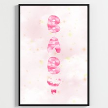 "besay Ayıcık Masalı | ""baby"" Temalı Çocuk Odası Dekorasyonu | Yeni Doğan Kız Bebek Hediyesi Sulu Boya Poster | 3'lü Set A2 Ç