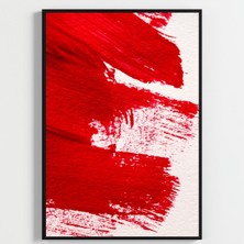 Besay Yüzler ve Izler | Modern Salon Duvar Dekorasyonu | Kırmızı Pop Art Kadın Posteri | 3'lü Set A2 Çerçevesiz