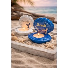 Dolce Beach Deniz Kabuğu Tealight Mumluk ( 2 Li Set )