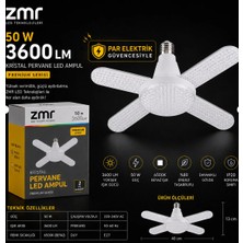 Zmr Kristal Pervane LED Ampul ( Beyaz Işık )