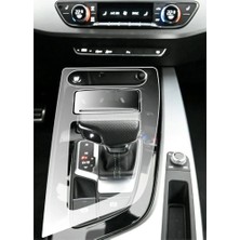 OROEL OTOMOTİV Audi A5 Vites Etrafı 2020-2024 Piano Black Konsol Tpu Koruyucu