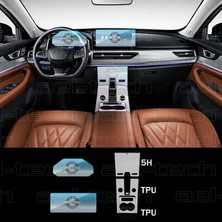 OROEL OTOMOTİV Chery Tiggo 8 Pro Uyumlu Navigasyon Dijital Gösterge Klima Kontrol Ekran ve Vites Etrafı 7 Li Set