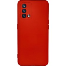 Küçük Hazine Oppo A74 4g Kılıf Nano Içi Kadife Silikon - Kırmızı