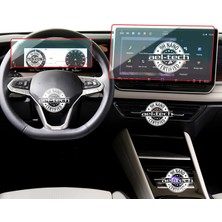 OROEL OTOMOTİV Volkswagen Tayron Uyumlu 10 Inç Dijital Gösterge,12,9 Inç Navigasyon 9h Nano Ekran Koruyucu 2li Set 2025-2026