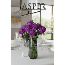 Jasper Yapay Mor Gül Sevgililer Günü Nişan Söz Hediye Öğretmenler Günü