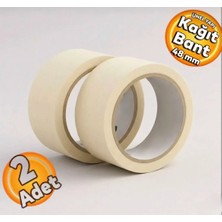 Zimak ZMK-1325 Maskeleme Bandı 48 mm 20 Metre Maskeleme Kağıt Bant (2 Adet)