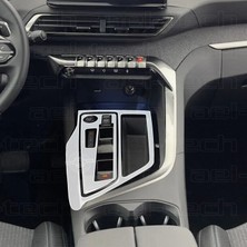 OROEL OTOMOTİV Peugeot 3008 Uyumlu Vites Etrafı Piano Black Tpu Koruyucu 2 Li Set 2024-2026