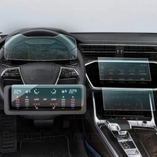 OROEL OTOMOTİV Audi A6 Dijital Gösterge,navigasyon,klima Kontrol Uyumlu Nano Ekran Koruyucu 4lü Set 2019/2025