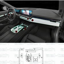 OROEL OTOMOTİV Bmw 5 Seri Uyumlu Piano Black Tpu Koruyucu 9 Lu Set 2025-2026