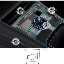 OROEL OTOMOTİV Volkswagen Tayron Uyumlu Vites Etrafı Piano Black Tpu Koruyucu 2025-2026