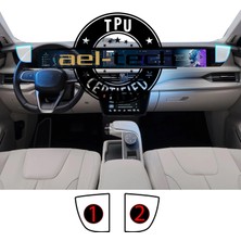 OROEL OTOMOTİV Togg T10F/T10X Sağ ve Sol Piano Black Tpu Koruyucu 2 Li Set 2023-2026