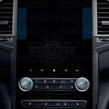 OROEL OTOMOTİV Renault Megane 4 Uyumlu Dijital Klima Gösterge Üstü 9h Nano Ekran Koruyucu 2'li Set