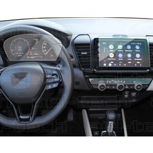 OROEL OTOMOTİV Honda City Uyumlu Navigasyon,5h Dijital Gösterge ve Klima Üstü 9h Nano Ekran Koruyucu 3'lü Set