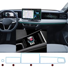OROEL OTOMOTİV Volkswagen Tiguan Uyumlu 10 Inç Dijital Gösterge,12,9 Inç Navigasyon,sağ Panel ve Home Tuşu 9h Nano Ekran Koruyucu 4lü Set