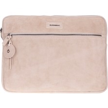 BloominBag Sand Still Hakiki Süet Deri 13-14 Inç Macbook/laptop Kılıfı