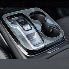 OROEL OTOMOTİV Hyundai Tucson Tuşlu Vites Etrafı Piano Black Uyumlu Tpu Koruyucu 2022-2024