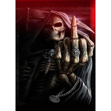 MiraLive 3 Boyutlu Resim  3 Farklı Resim Değişenli Halloween Iskelet Tablosu 30X40 cm