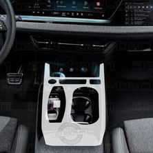 OROEL OTOMOTİV Audi A5 Uyumlu Vites Etrafı Piano Black Konsol Tpu Koruyucu 2025-2026