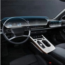 OROEL OTOMOTİV Audi Yeni A5 Navigasyon, Dijital Gösterge 9h Nano ve Vites Etrafı Tpu Koruyucu 3’lü Set 2025 2026