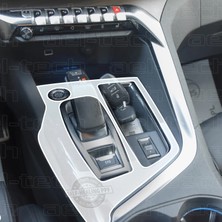 OROEL OTOMOTİV Peugeot 3008 Gt Piano Black Joystick Vites Orta Konsol Uyumlu Tpu Koruyucu