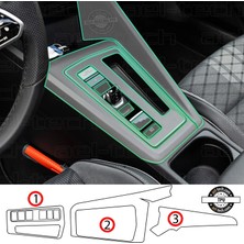 OROEL OTOMOTİV Volkswagen Golf 8,5 Uyumlu Piano Black Tpu Koruyucu 3lü Set 2025