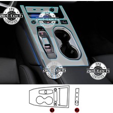 OROEL OTOMOTİV Audi A6 Uyumlu Vites Etrafı Piano Black Konsol Tpu Koruyucu 2li Set 2025-2026