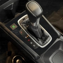 OROEL OTOMOTİV Honda City Uyumlu Piano Black Vites Etrafı 5d Karbon Görünümlü Tpu Koruma 2021/2024