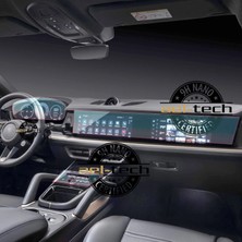 OROEL OTOMOTİV Porsche Cayenne Uyumlu Dijital Gösterge ,navigasyon ve Vites Etrafı 9h Nano Ekran Koruyucu 3lü Set 2025-2026
