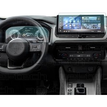 OROEL OTOMOTİV Nissan Qashqai Uyumlu Dijital Gösterge ve Navigasyon 9h Nano Ekran Koruyucu 2'li Set 2024-2026