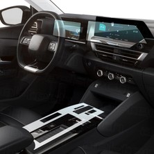 OROEL OTOMOTİV Citroen C4 Max 2025 Uyumlu Dijital Gösterge, Navigasyon ve Orta Konsol Koruyucu 3'lü Set