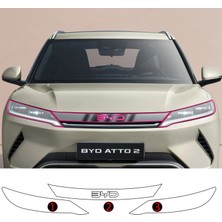 OROEL OTOMOTİV Byd Atto 2 Uyumlu Ön Panjur ve Far Tpu Koruyucu 3'lü Set 2025-2026