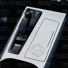 OROEL OTOMOTİV Peugeot 508 Piano Black Joystick Vites Orta Konsol Uyumlu Tpu Koruyucu