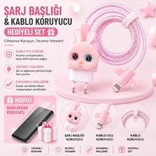 Jolita iPhone 11 Uyumlu Nano Ekran Koruyucu Hediyeli Şarj Başlığı & Kablo Koruyucu Koruma Seti