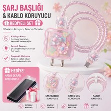 Jolita iPhone 15 Pro Max Uyumlu Nano Ekran Koruyucu Hediyeli Şarj Başlığı & Kablo Koruyucu Koruma Seti