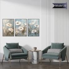 Akıllı Kağıt Statik Tutunma Özellikli Tablo - Poster Çiçek (Model- 33)