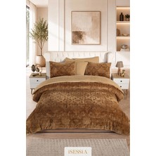 Isessia Lina Çift Kişilik Jakarlı Wellsoft Uyku Seti | Çift Taraflı | 230X250 cm | Çantalı