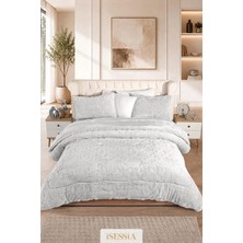 Isessia Lina Çift Kişilik Jakarlı Wellsoft Uyku Seti | Çift Taraflı | 230X250 cm | Çantalı